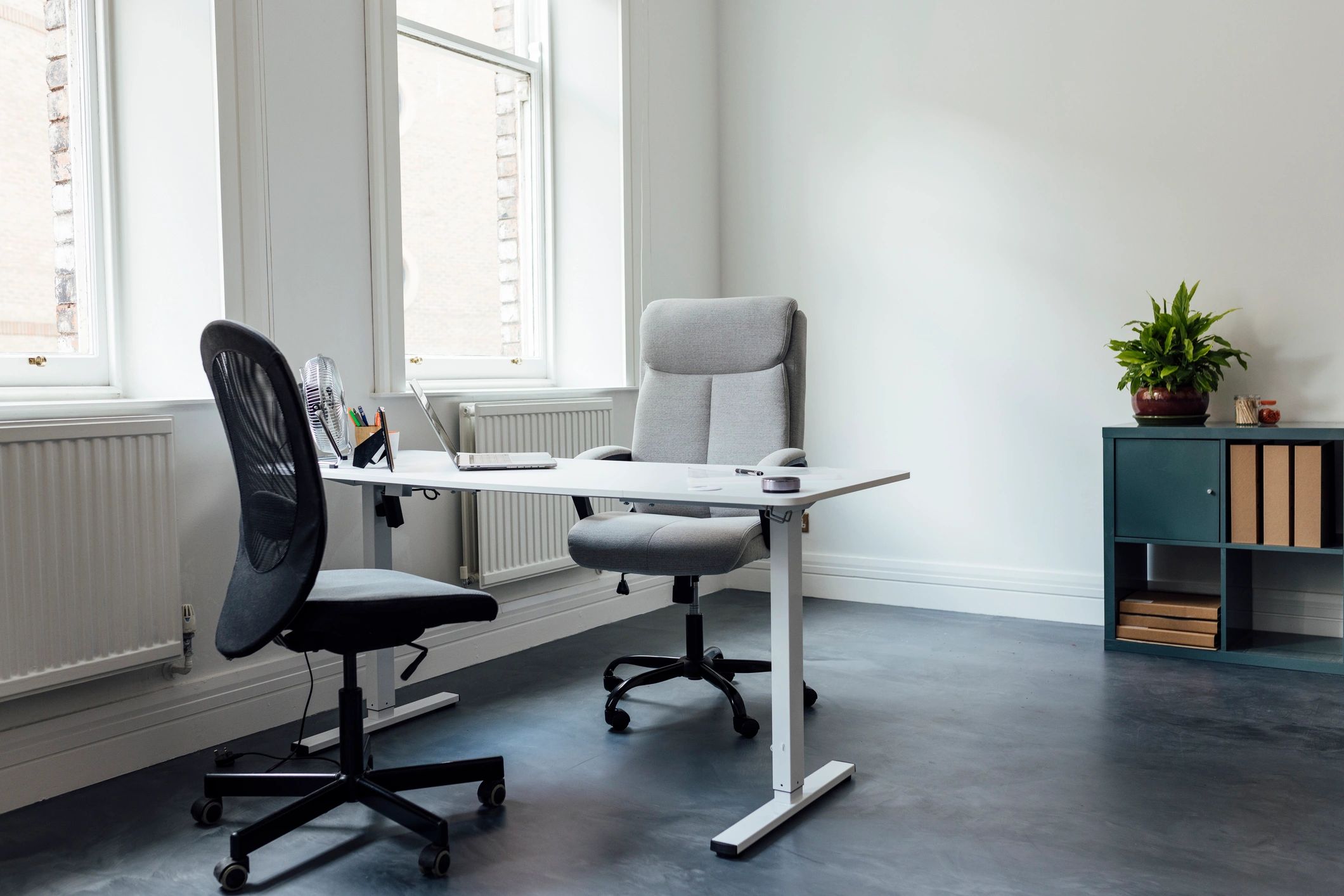 Editorial office workspace